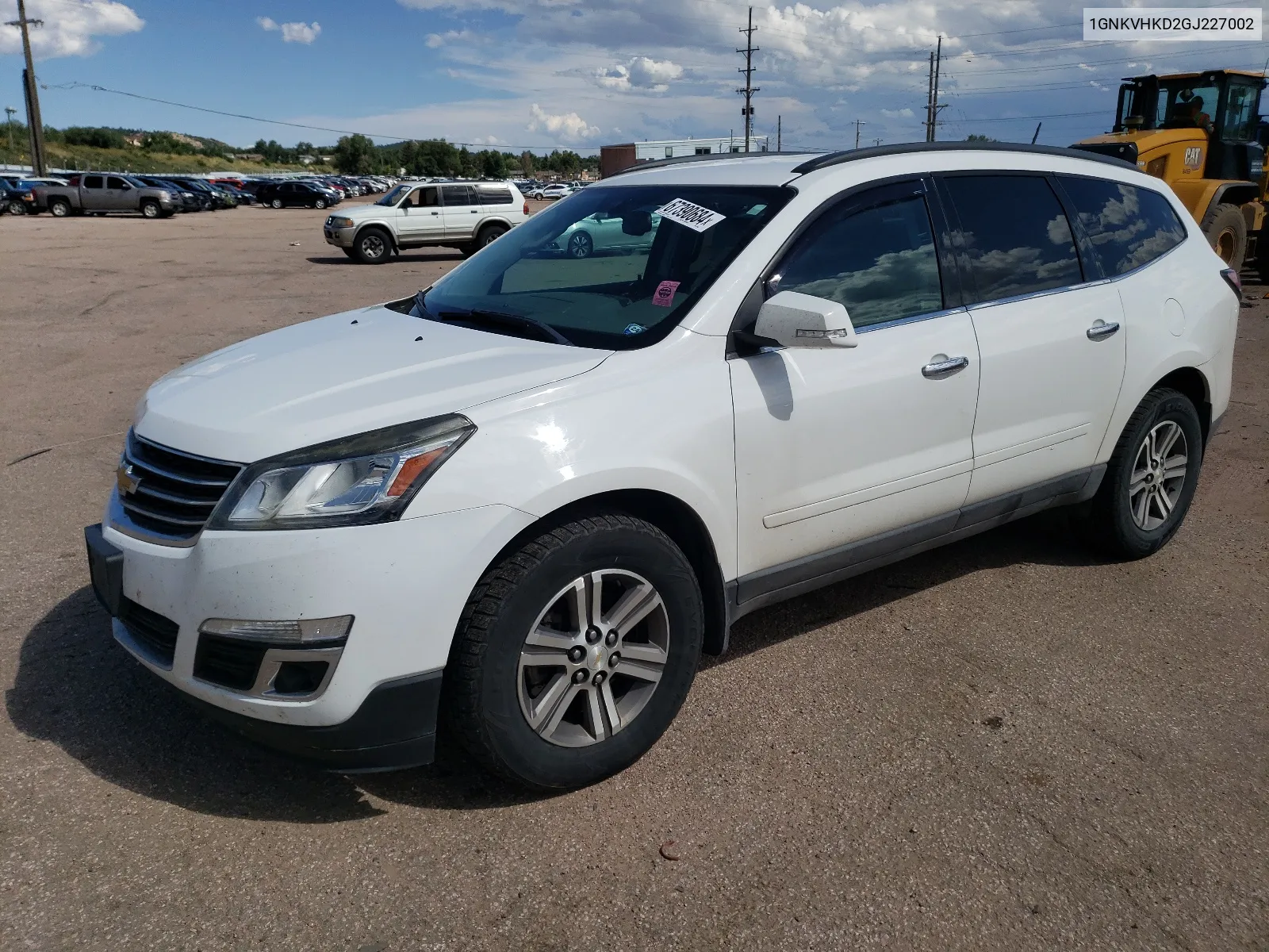 2016 Chevrolet Traverse Lt VIN: 1GNKVHKD2GJ227002 Lot: 67390684