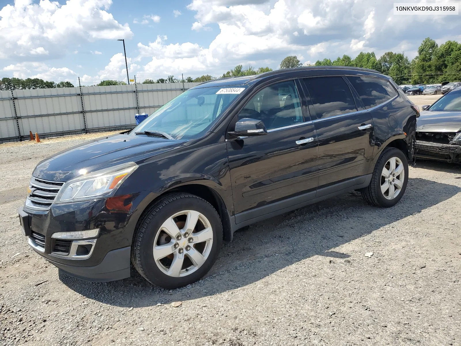 2016 Chevrolet Traverse Lt VIN: 1GNKVGKD9GJ315958 Lot: 67538844