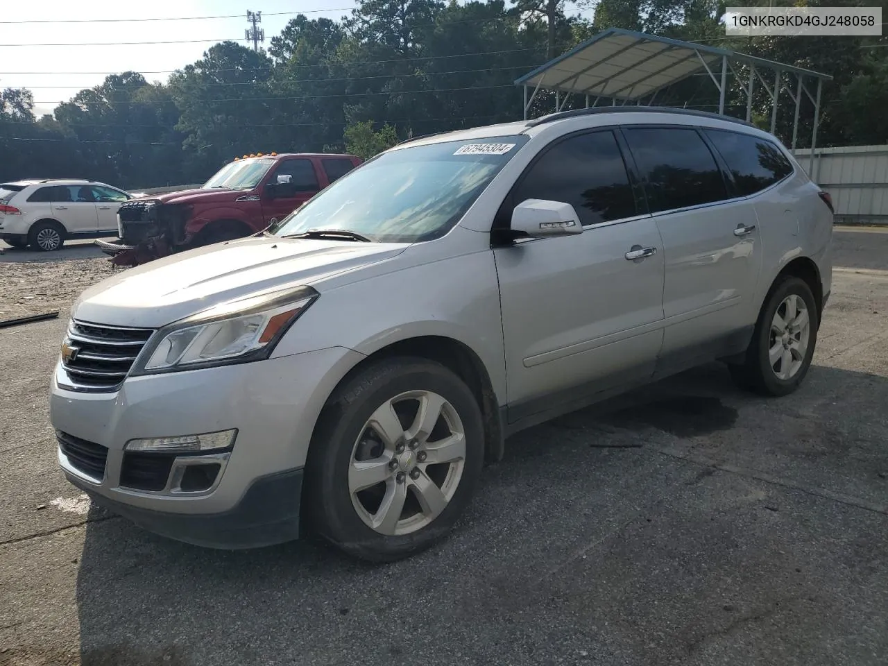 2016 Chevrolet Traverse Lt VIN: 1GNKRGKD4GJ248058 Lot: 67945304