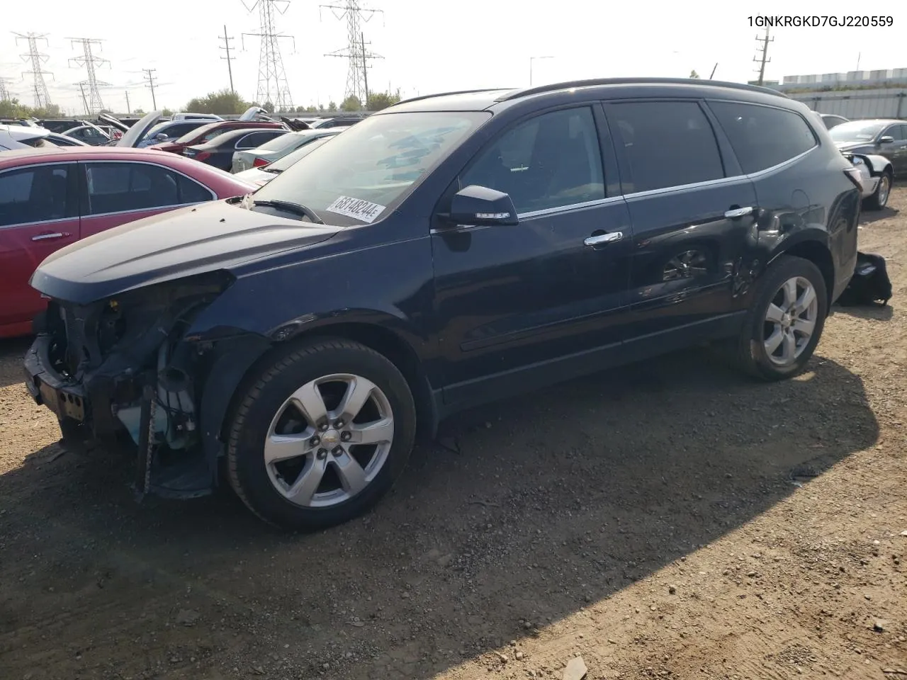 2016 Chevrolet Traverse Lt VIN: 1GNKRGKD7GJ220559 Lot: 68148244