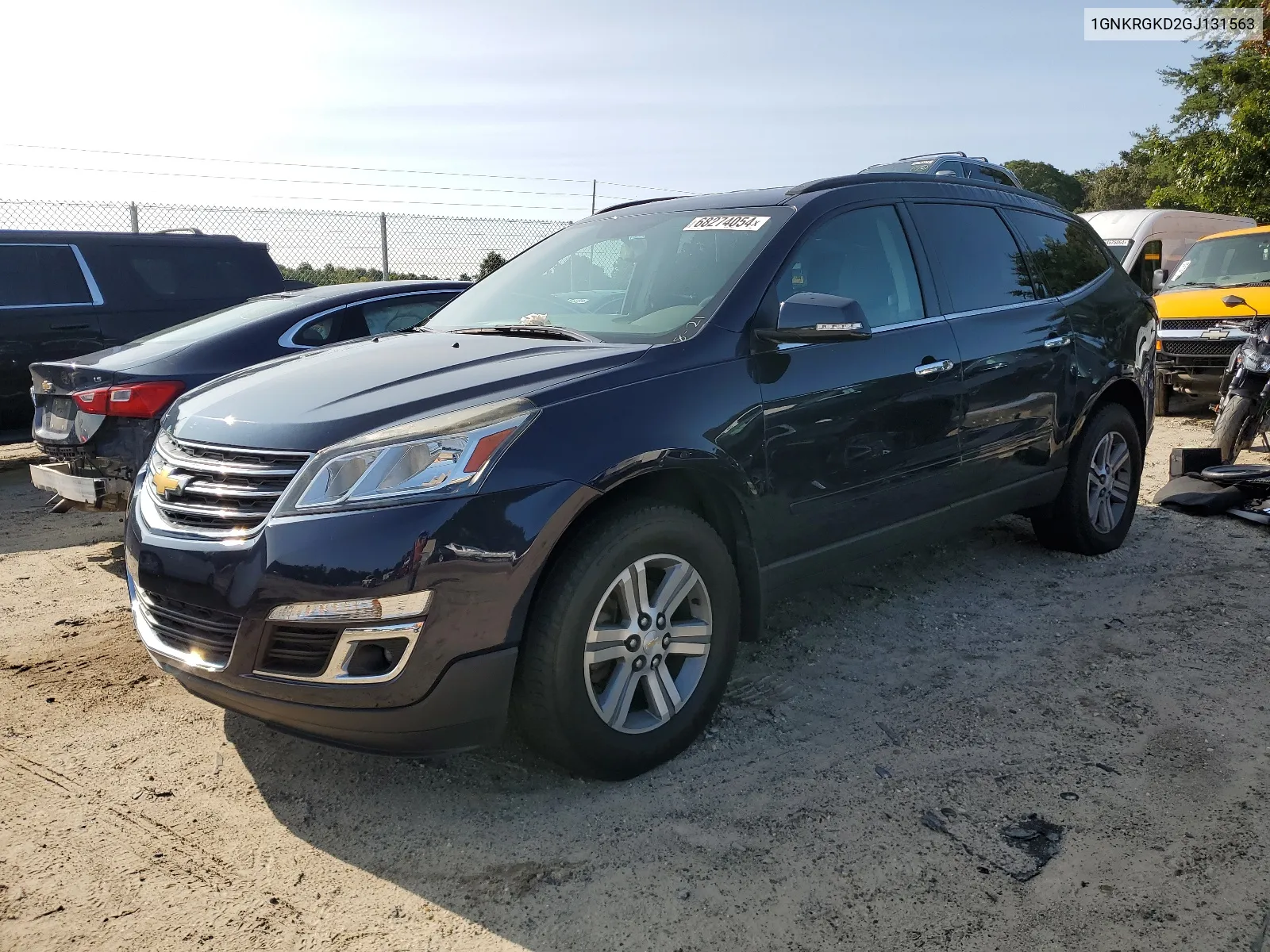 2016 Chevrolet Traverse Lt VIN: 1GNKRGKD2GJ131563 Lot: 68274054