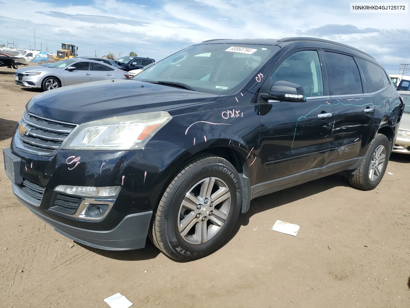 1GNKRHKD4GJ125172 2016 Chevrolet Traverse Lt