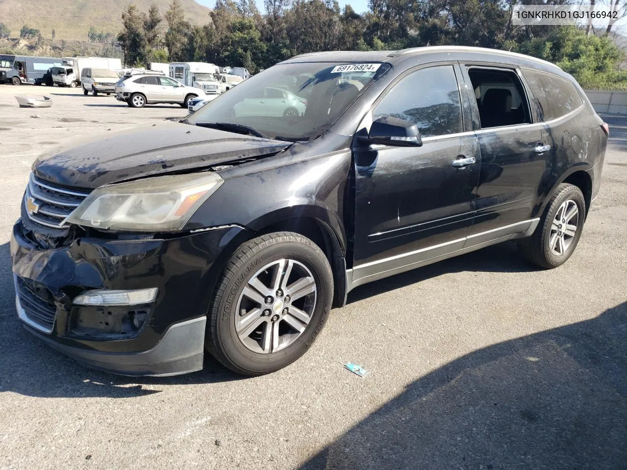 2016 Chevrolet Traverse Lt VIN: 1GNKRHKD1GJ166942 Lot: 69176824