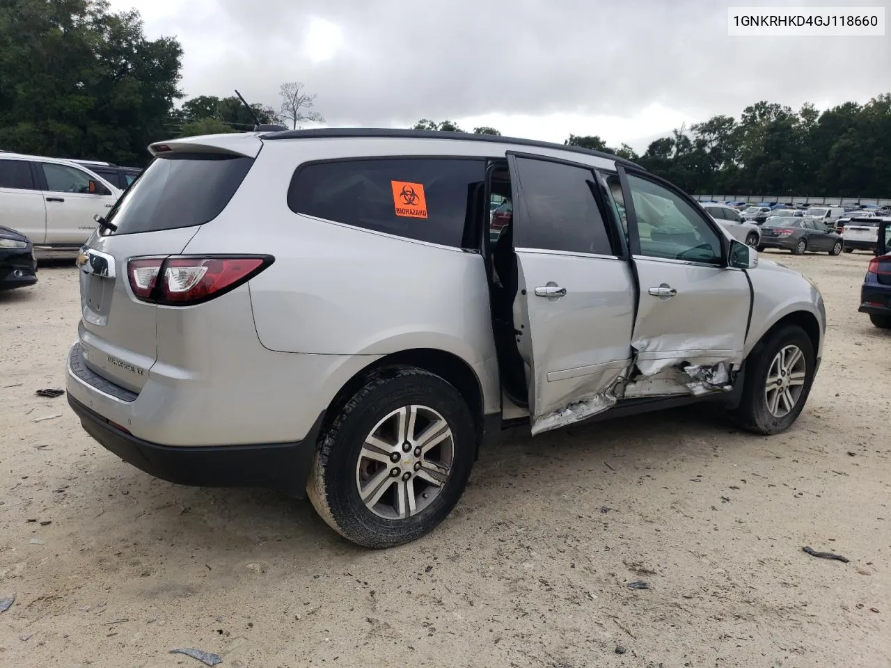 2016 Chevrolet Traverse Lt VIN: 1GNKRHKD4GJ118660 Lot: 70065744