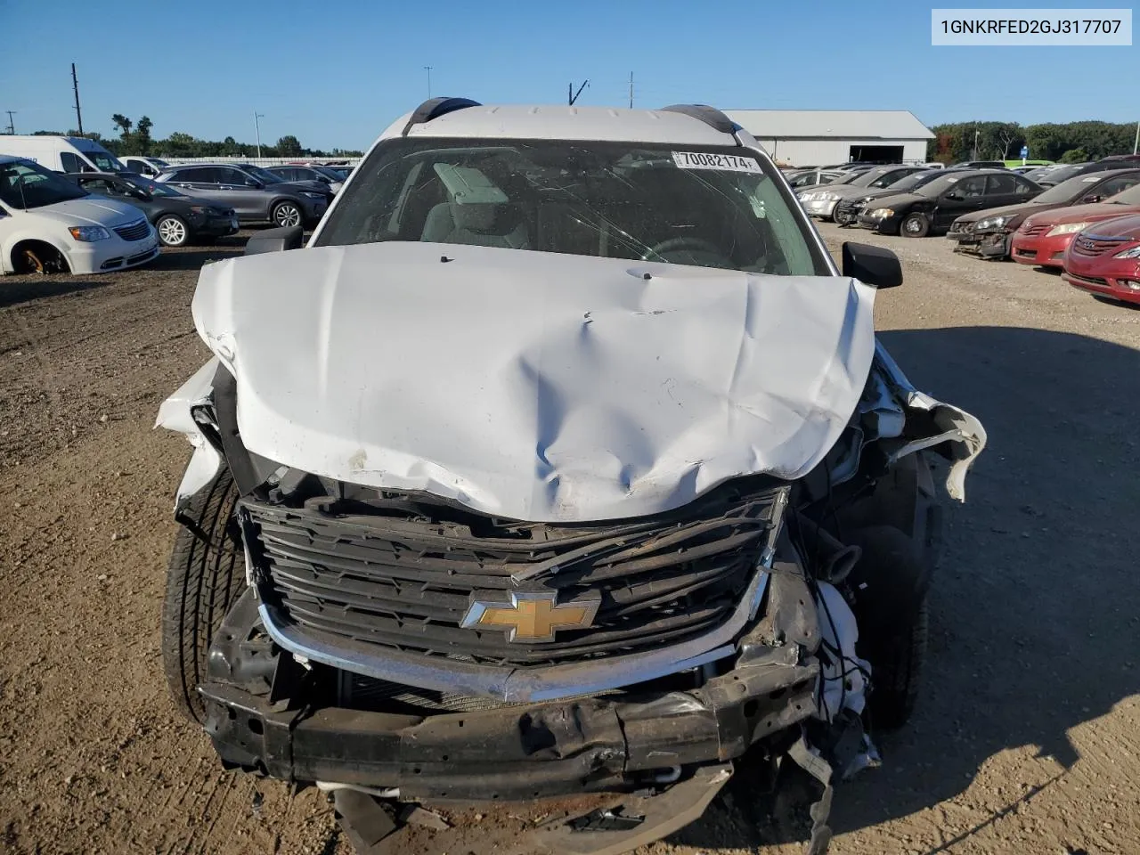 1GNKRFED2GJ317707 2016 Chevrolet Traverse Ls