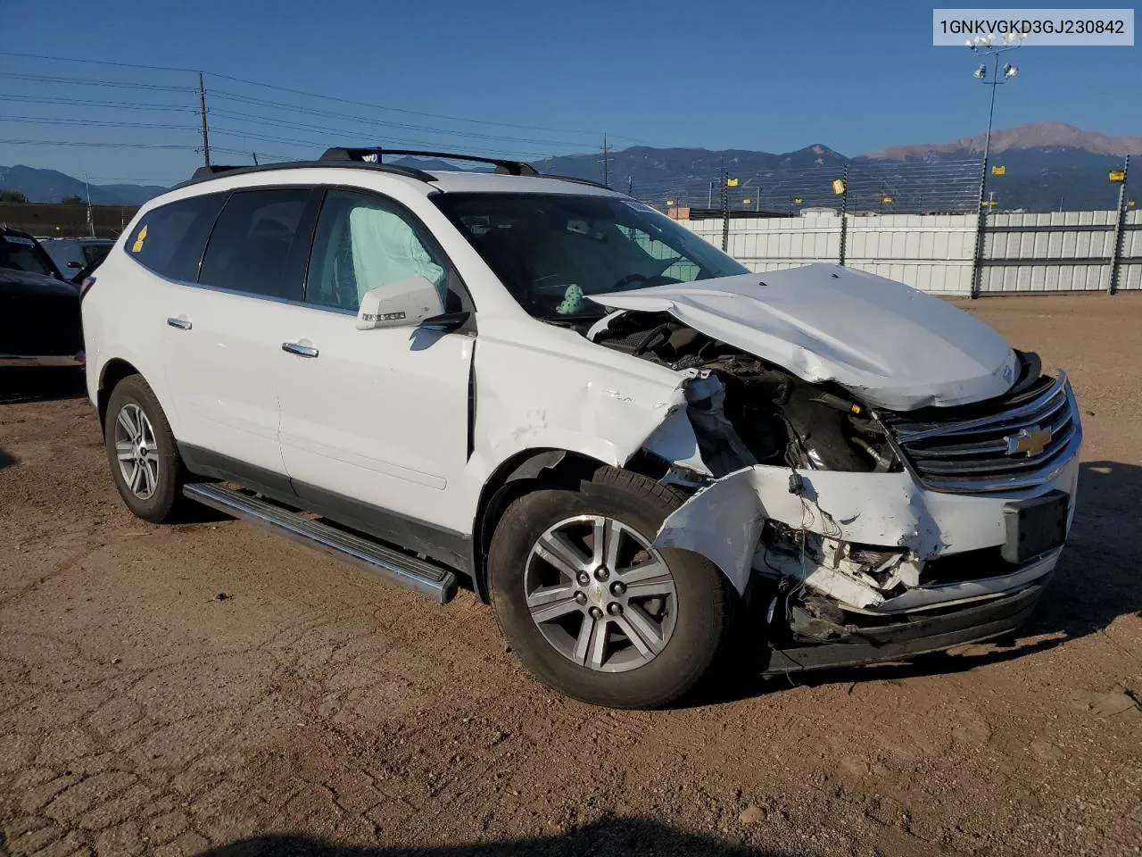 2016 Chevrolet Traverse Lt VIN: 1GNKVGKD3GJ230842 Lot: 70094544