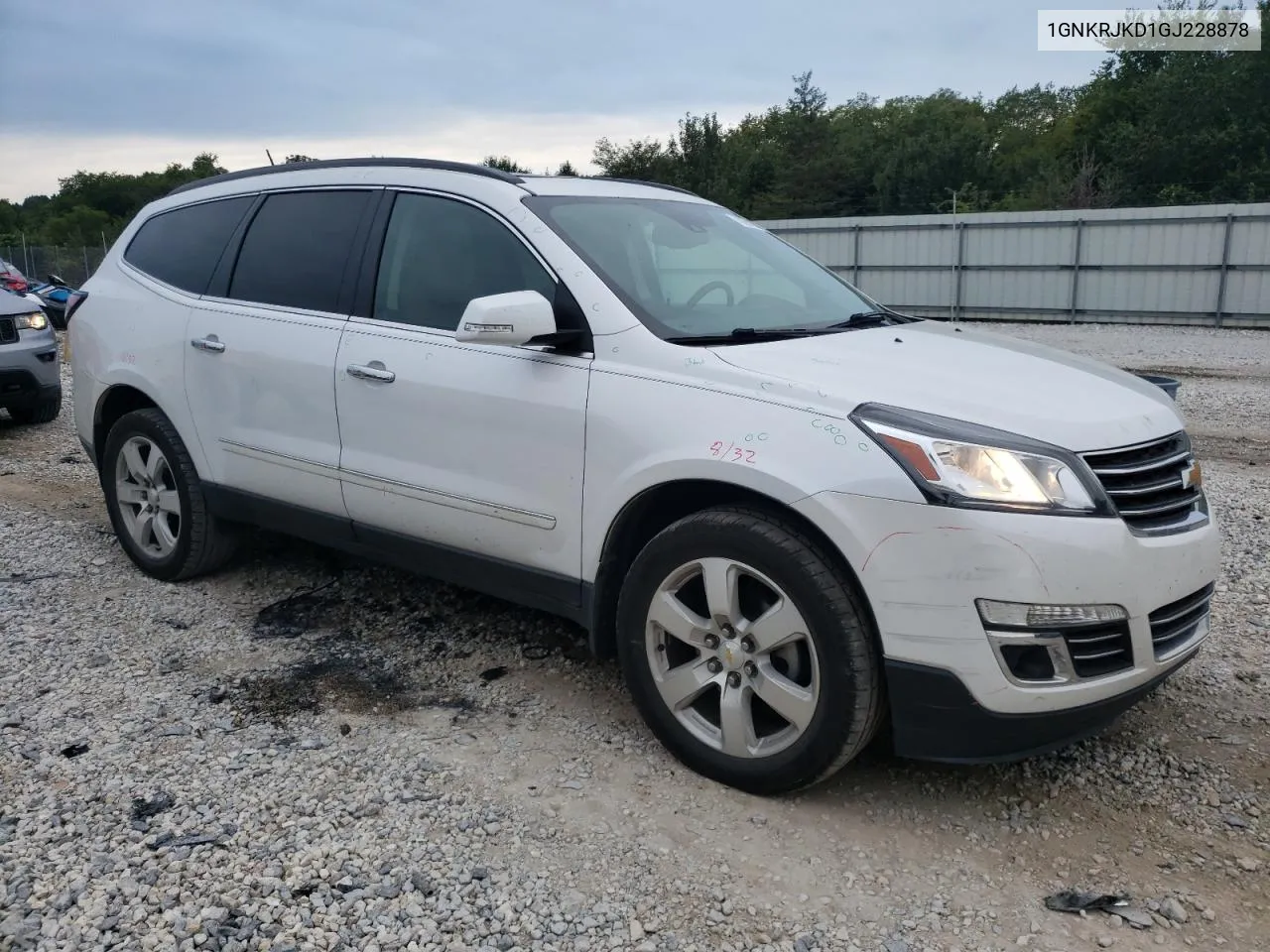 2016 Chevrolet Traverse Ltz VIN: 1GNKRJKD1GJ228878 Lot: 70854274