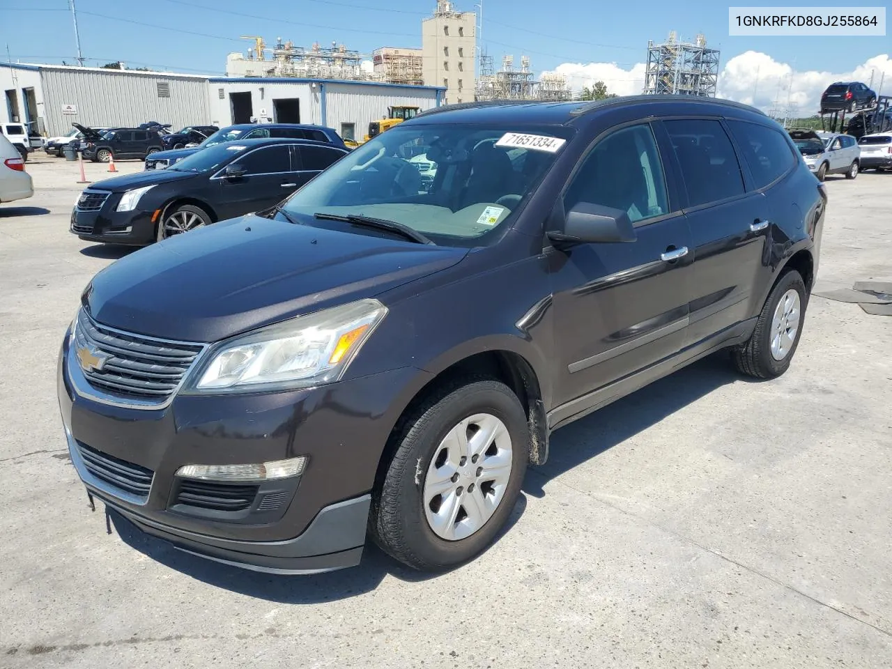 2016 Chevrolet Traverse Ls VIN: 1GNKRFKD8GJ255864 Lot: 71651334