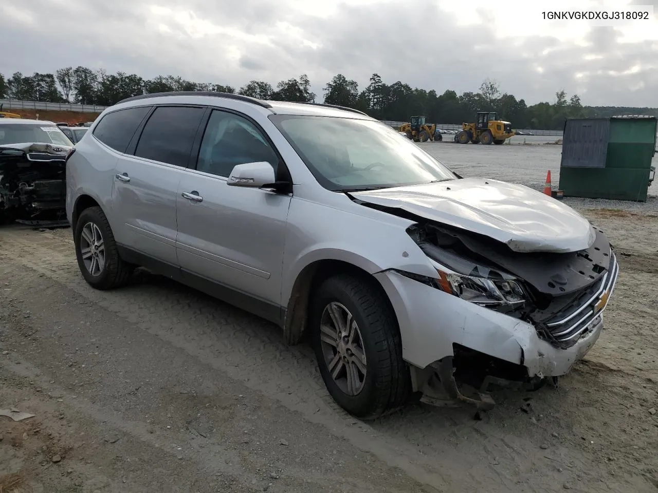 1GNKVGKDXGJ318092 2016 Chevrolet Traverse Lt