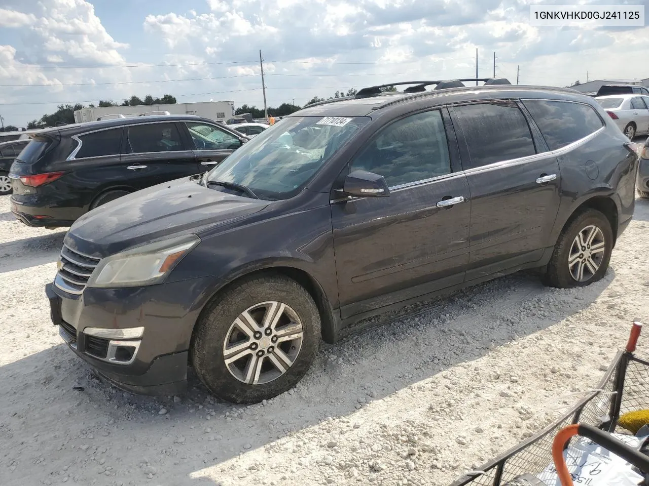 2016 Chevrolet Traverse Lt VIN: 1GNKVHKD0GJ241125 Lot: 71710134