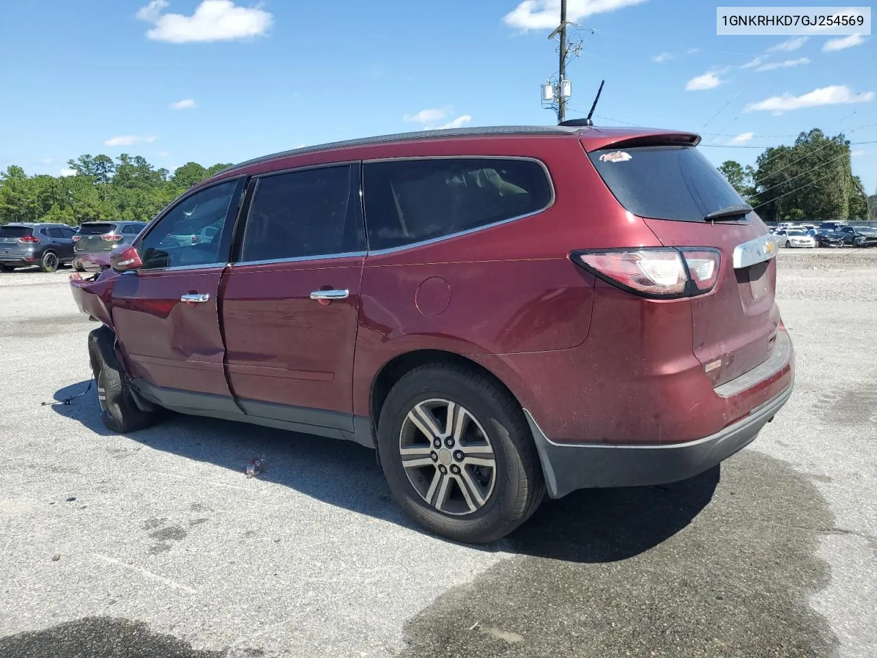 2016 Chevrolet Traverse Lt VIN: 1GNKRHKD7GJ254569 Lot: 71796094