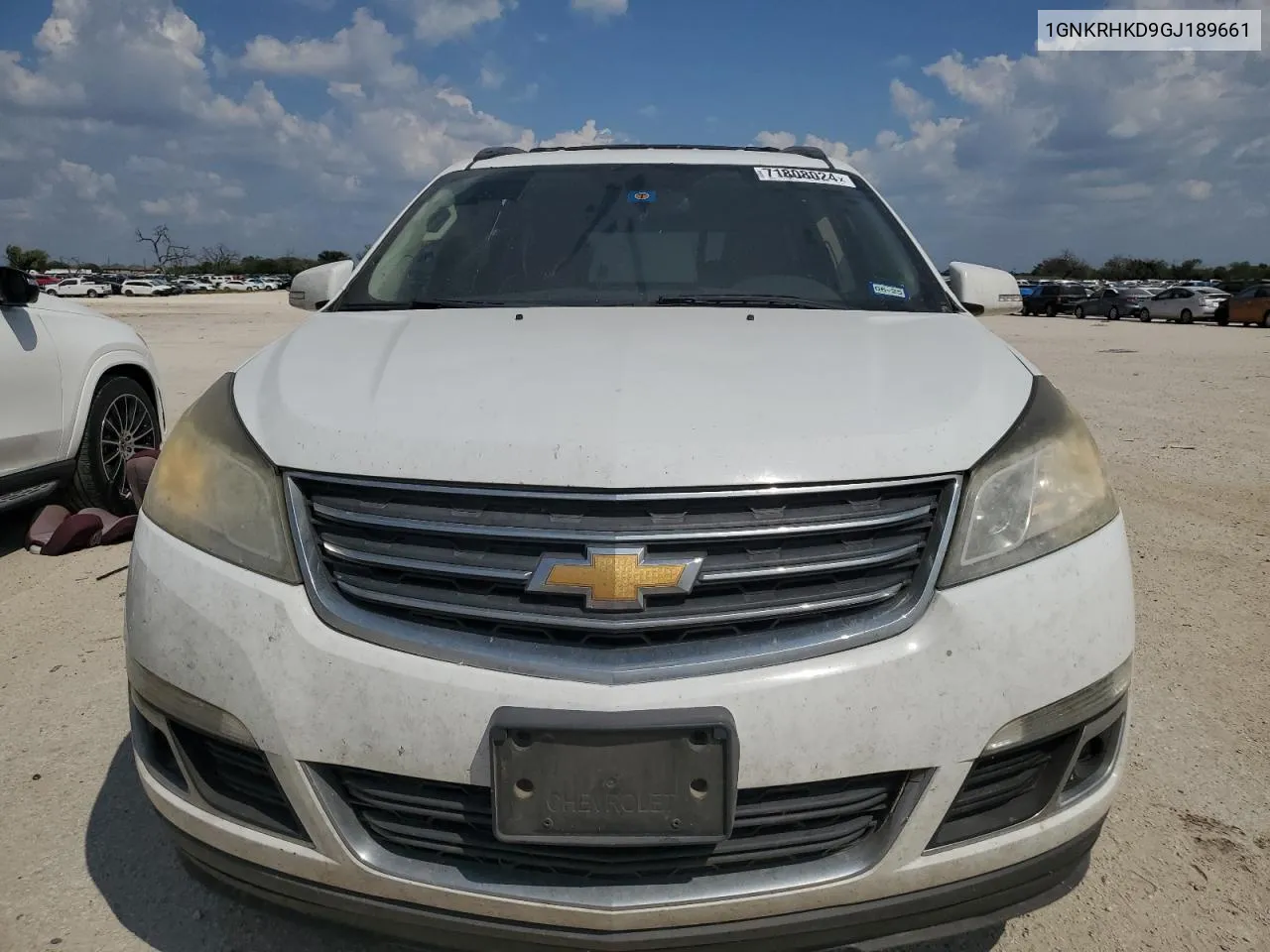 2016 Chevrolet Traverse Lt VIN: 1GNKRHKD9GJ189661 Lot: 71808024