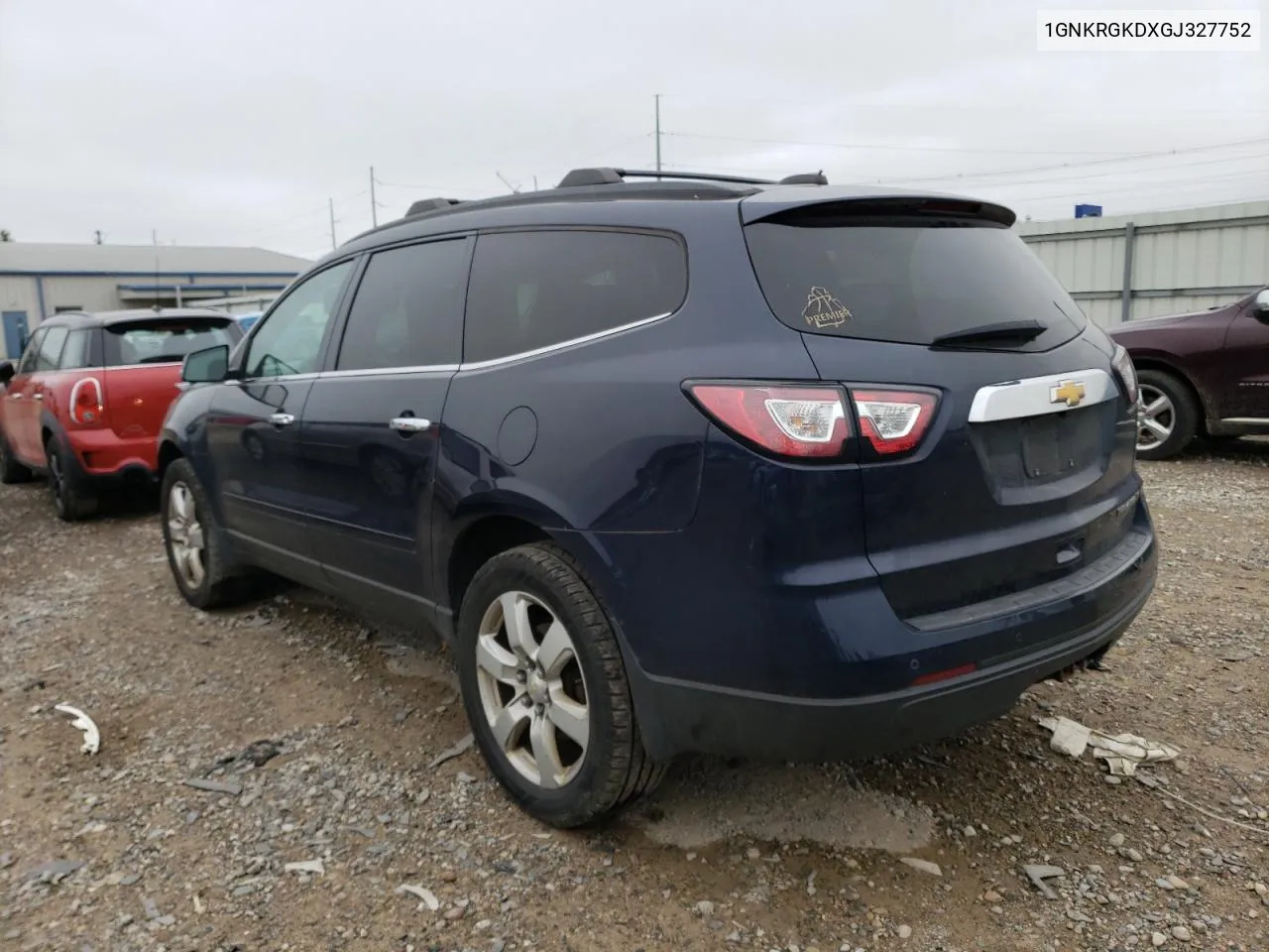 2016 Chevrolet Traverse Lt VIN: 1GNKRGKDXGJ327752 Lot: 71808034