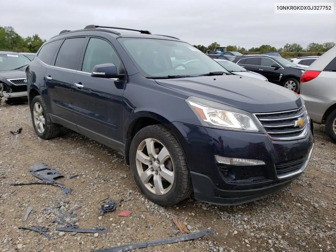 2016 Chevrolet Traverse Lt VIN: 1GNKRGKDXGJ327752 Lot: 71808034