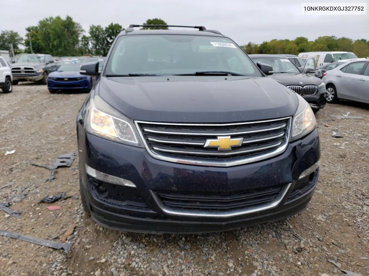 2016 Chevrolet Traverse Lt VIN: 1GNKRGKDXGJ327752 Lot: 71808034