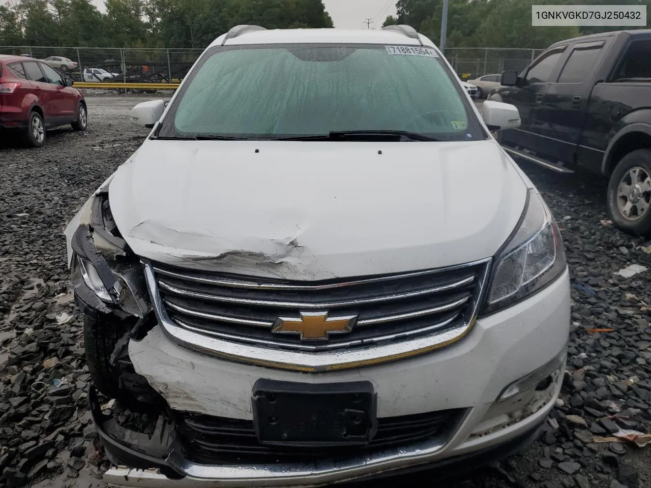 2016 Chevrolet Traverse Lt VIN: 1GNKVGKD7GJ250432 Lot: 71881564