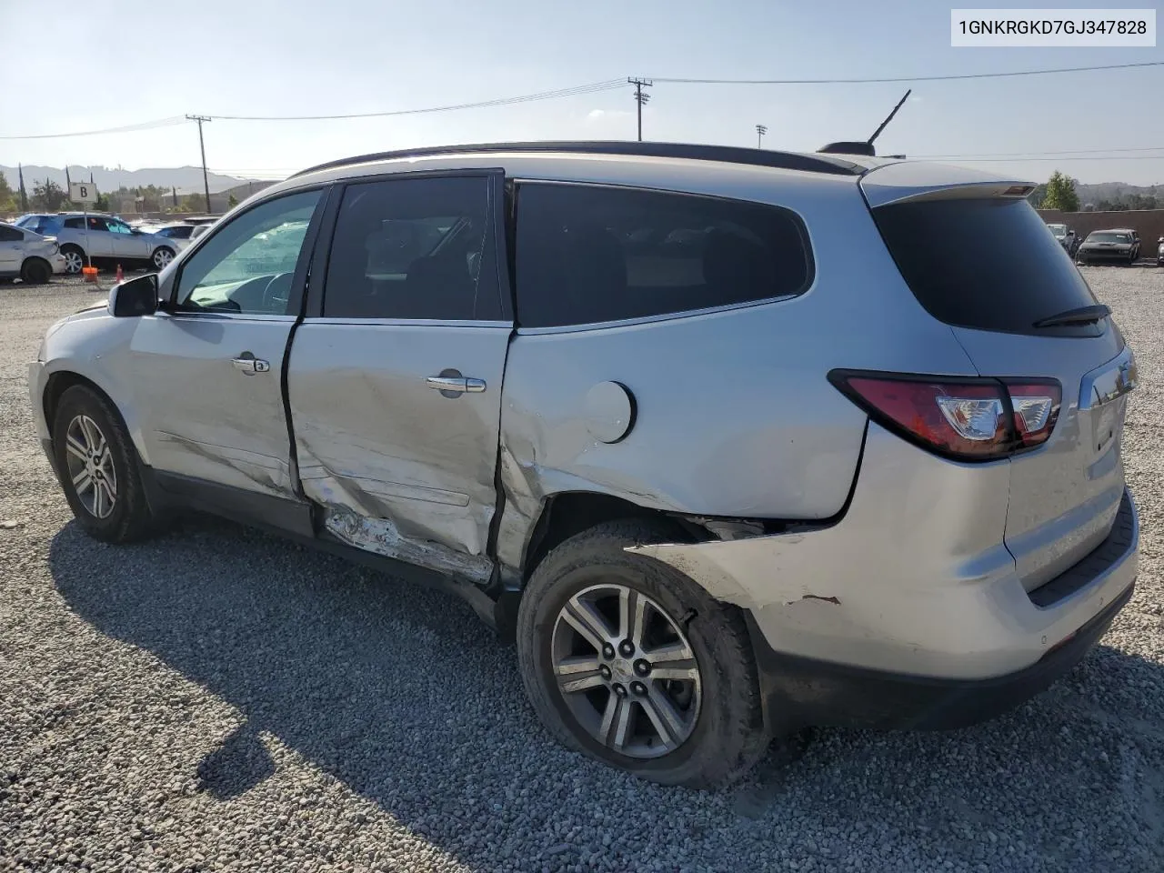 2016 Chevrolet Traverse Lt VIN: 1GNKRGKD7GJ347828 Lot: 71886504