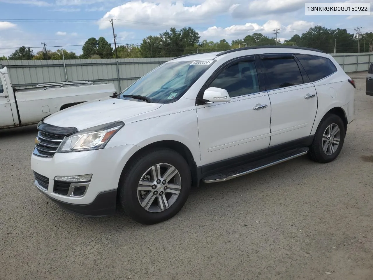 1GNKRGKD0GJ150922 2016 Chevrolet Traverse Lt