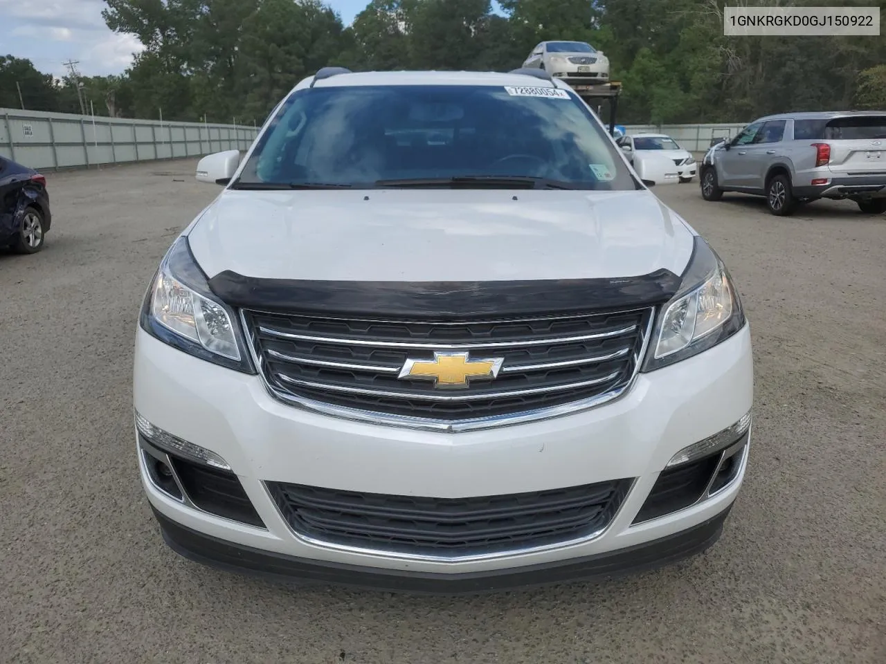 2016 Chevrolet Traverse Lt VIN: 1GNKRGKD0GJ150922 Lot: 72880054