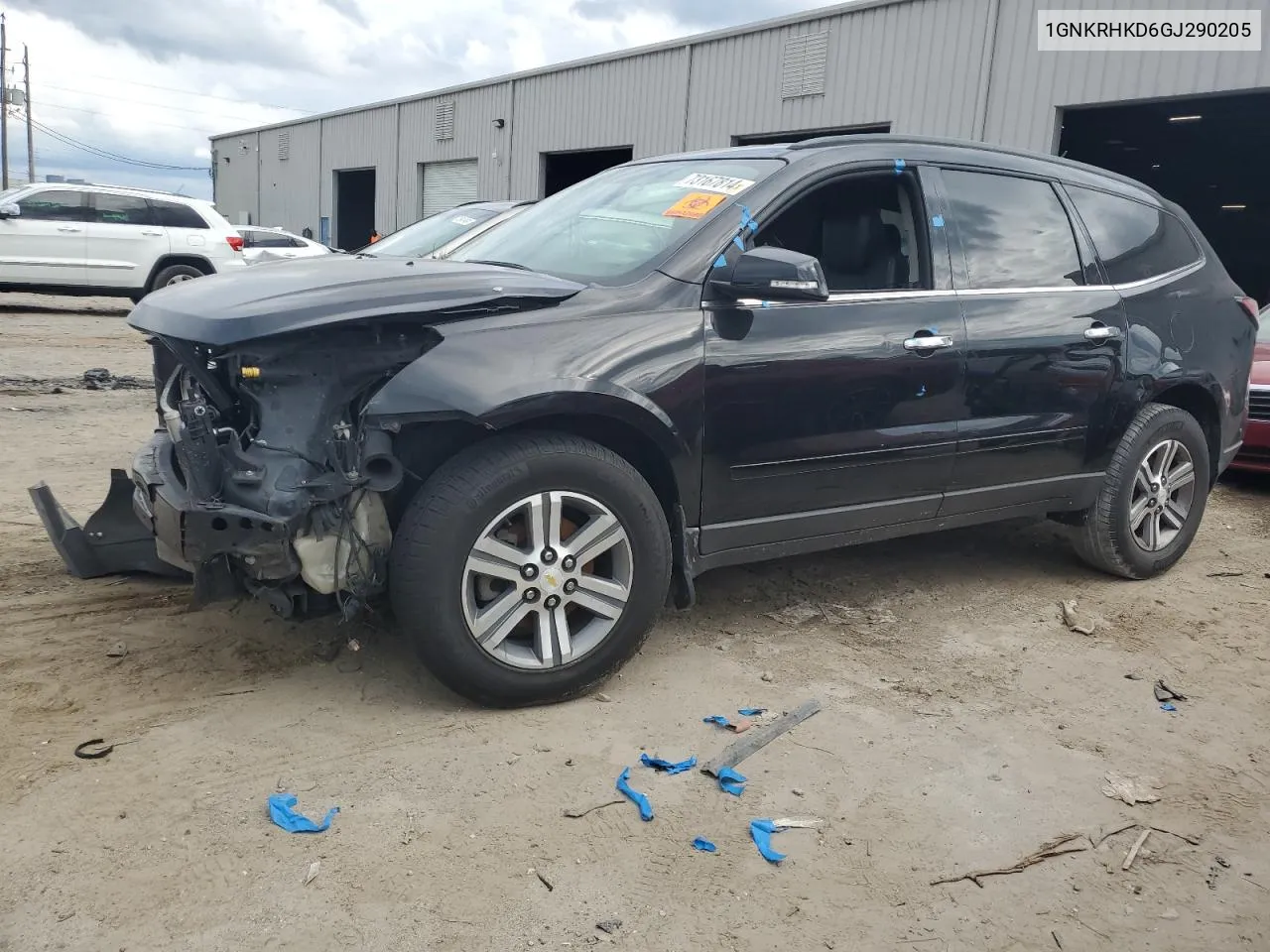 2016 Chevrolet Traverse Lt VIN: 1GNKRHKD6GJ290205 Lot: 73167814