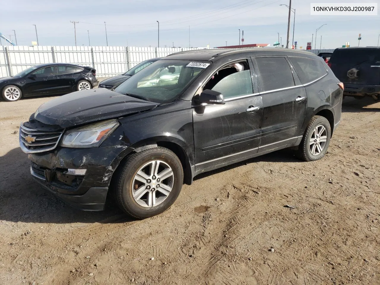 2016 Chevrolet Traverse Lt VIN: 1GNKVHKD3GJ200987 Lot: 73352674