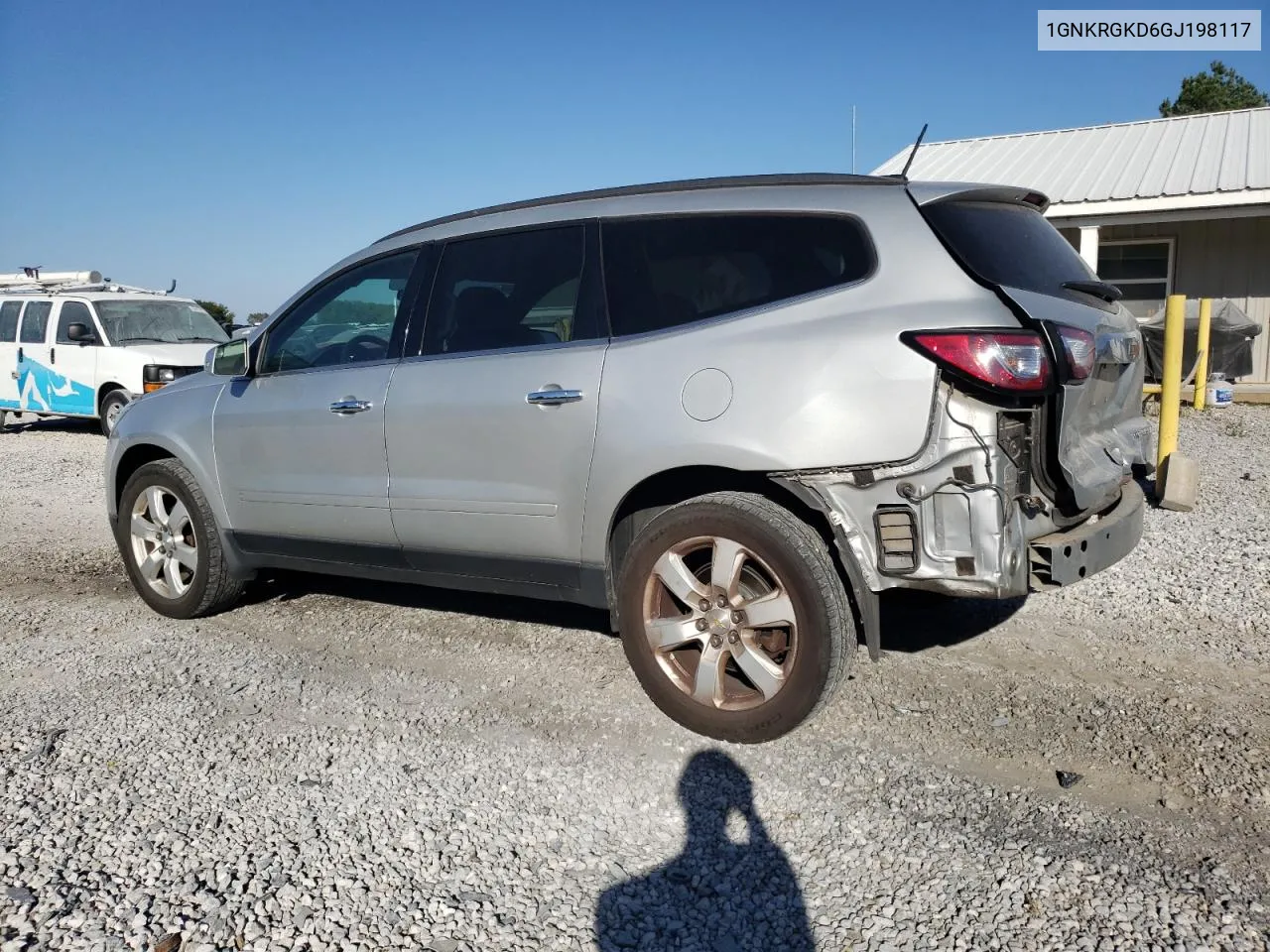 2016 Chevrolet Traverse Lt VIN: 1GNKRGKD6GJ198117 Lot: 73673404