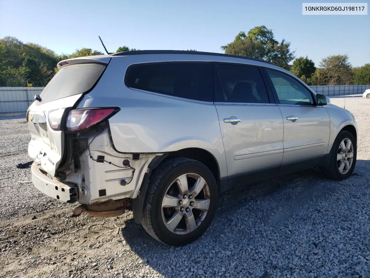 2016 Chevrolet Traverse Lt VIN: 1GNKRGKD6GJ198117 Lot: 73673404