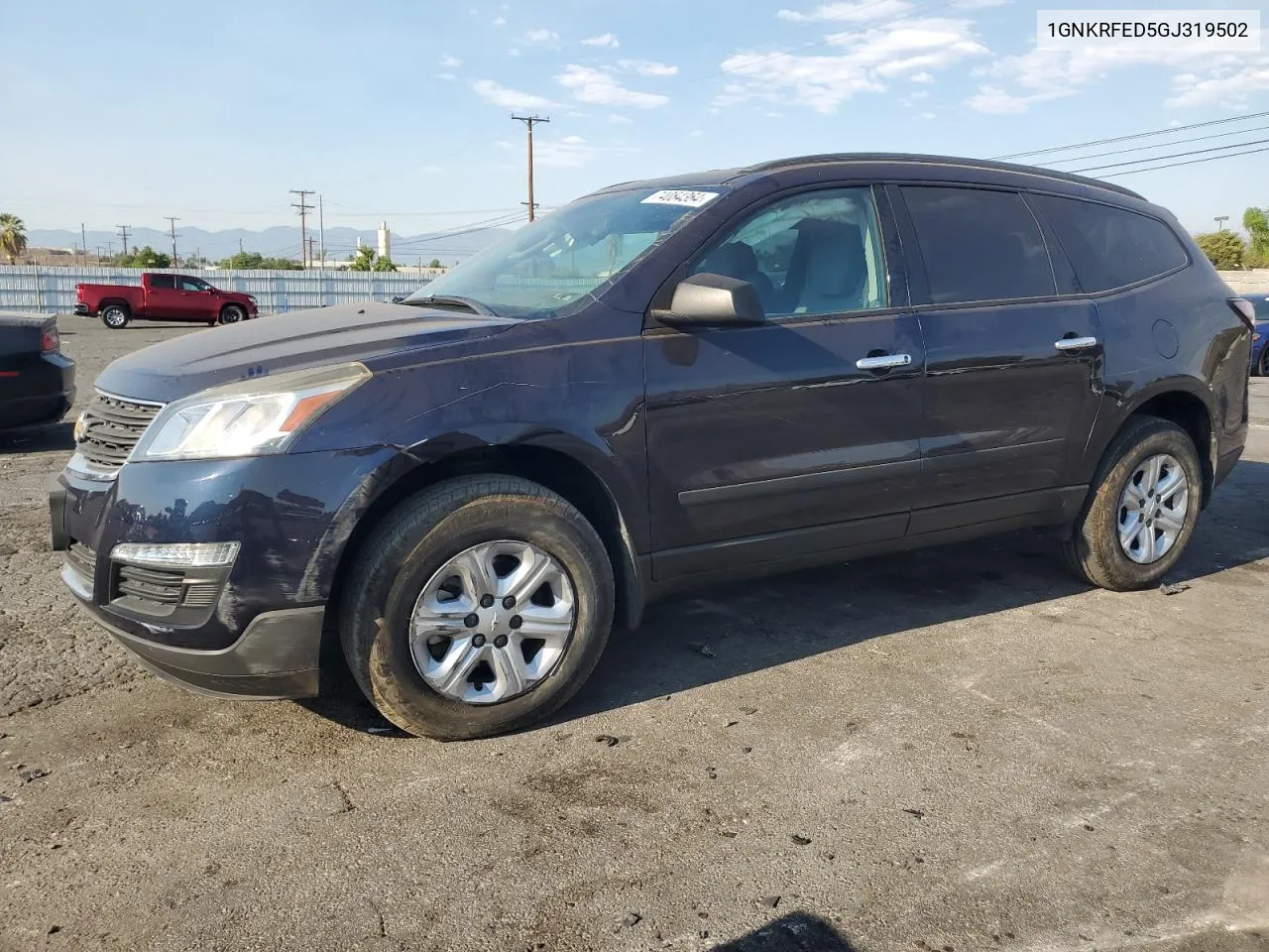 2016 Chevrolet Traverse Ls VIN: 1GNKRFED5GJ319502 Lot: 74084364