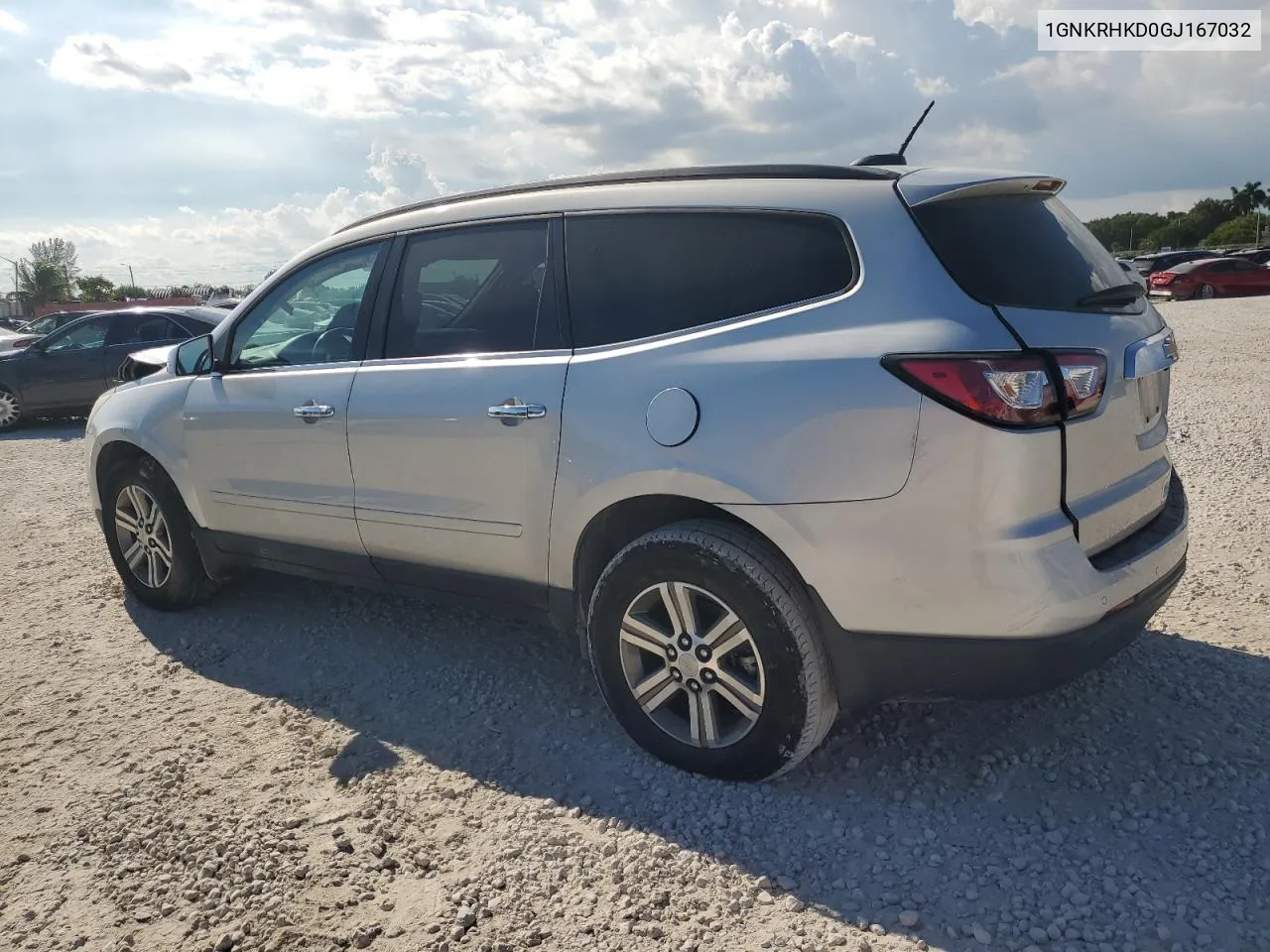 2016 Chevrolet Traverse Lt VIN: 1GNKRHKD0GJ167032 Lot: 74319664