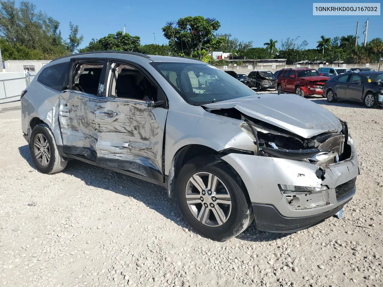 1GNKRHKD0GJ167032 2016 Chevrolet Traverse Lt