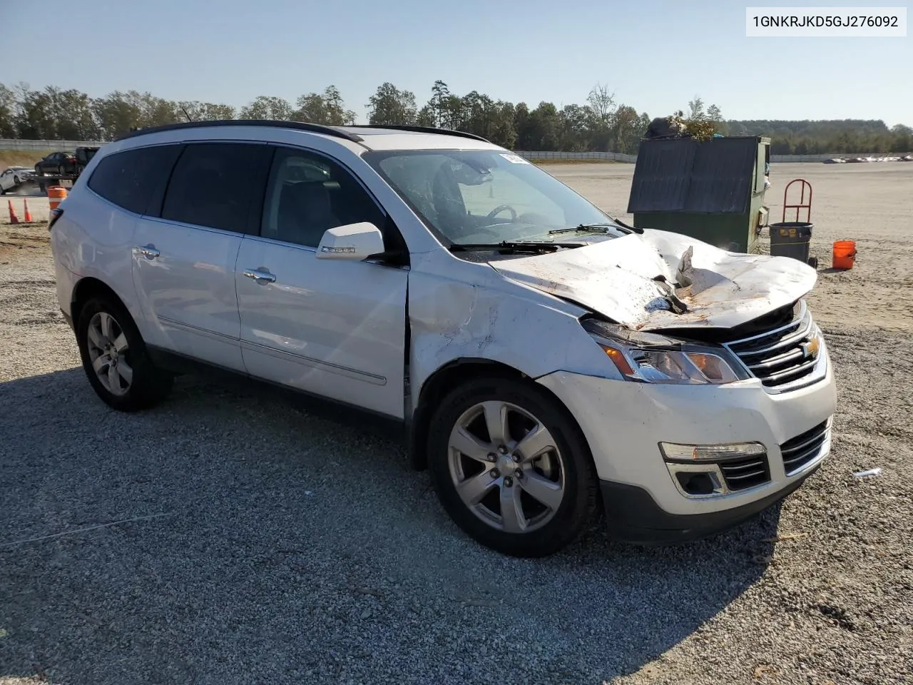 2016 Chevrolet Traverse Ltz VIN: 1GNKRJKD5GJ276092 Lot: 74595244