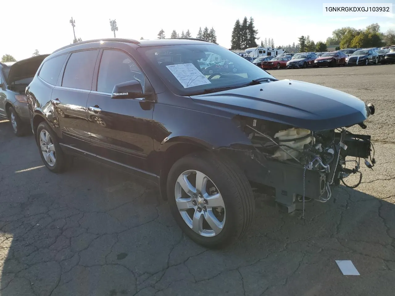 2016 Chevrolet Traverse Lt VIN: 1GNKRGKDXGJ103932 Lot: 74607214