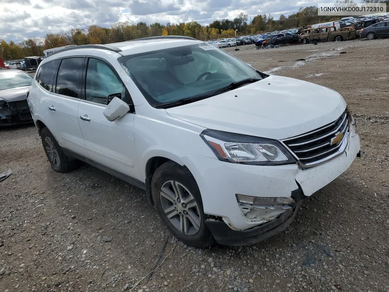 2016 Chevrolet Traverse Lt VIN: 1GNKVHKD0GJ172310 Lot: 74972424