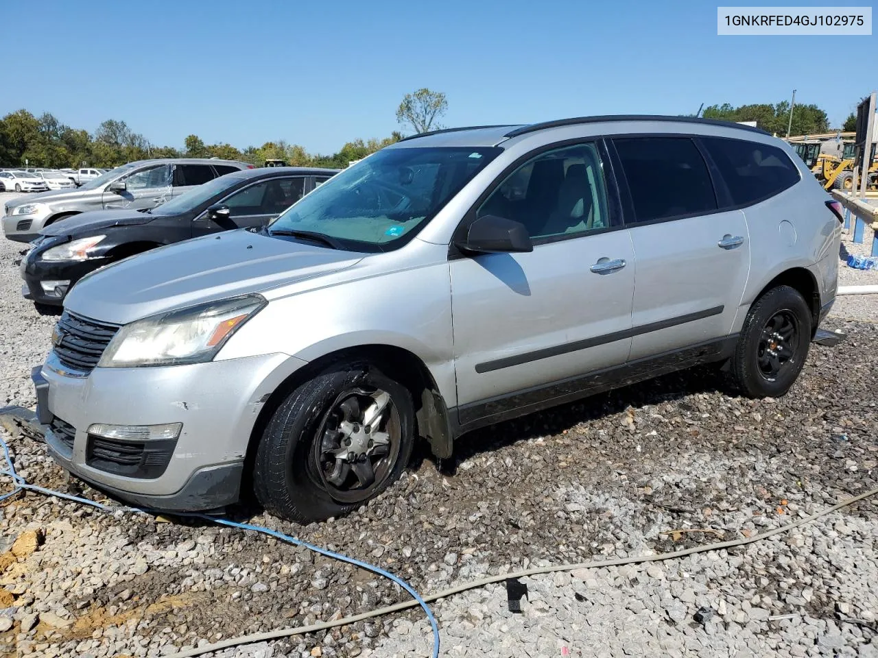 2016 Chevrolet Traverse Ls VIN: 1GNKRFED4GJ102975 Lot: 75136384