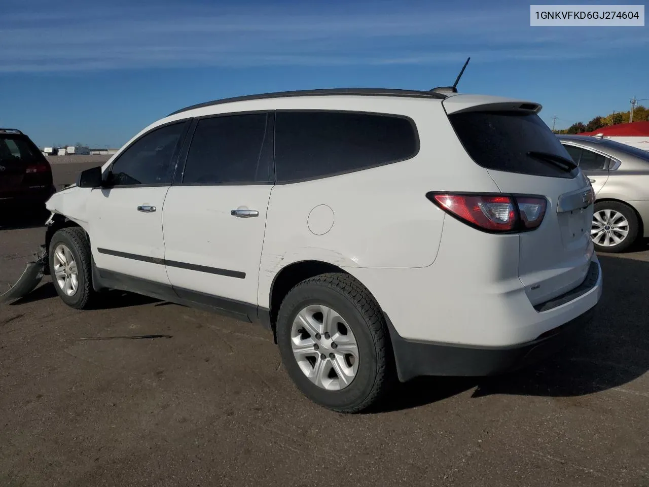 2016 Chevrolet Traverse Ls VIN: 1GNKVFKD6GJ274604 Lot: 75236504