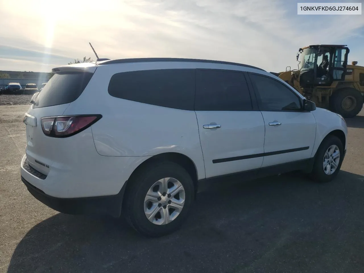 2016 Chevrolet Traverse Ls VIN: 1GNKVFKD6GJ274604 Lot: 75236504