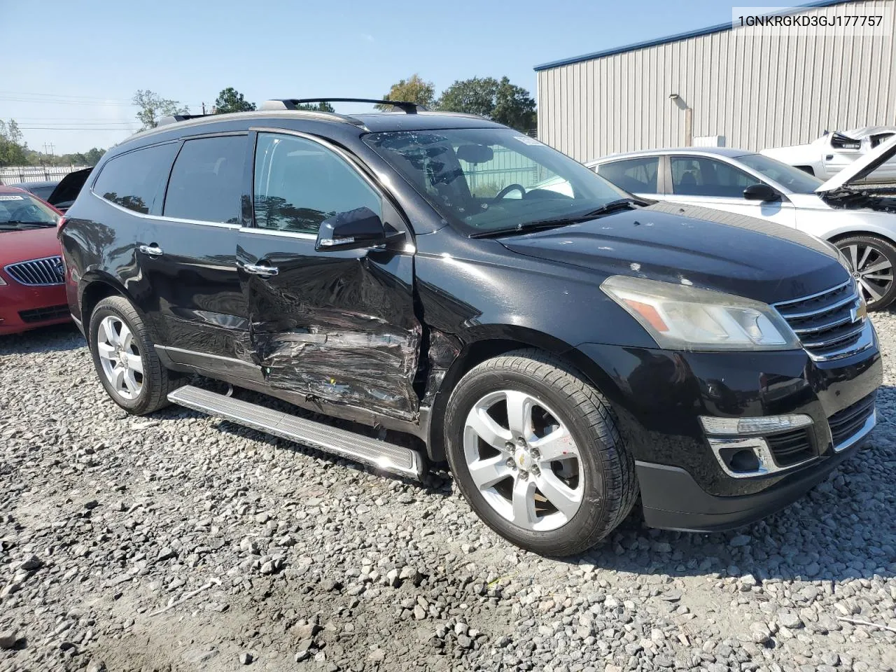 2016 Chevrolet Traverse Lt VIN: 1GNKRGKD3GJ177757 Lot: 75722284