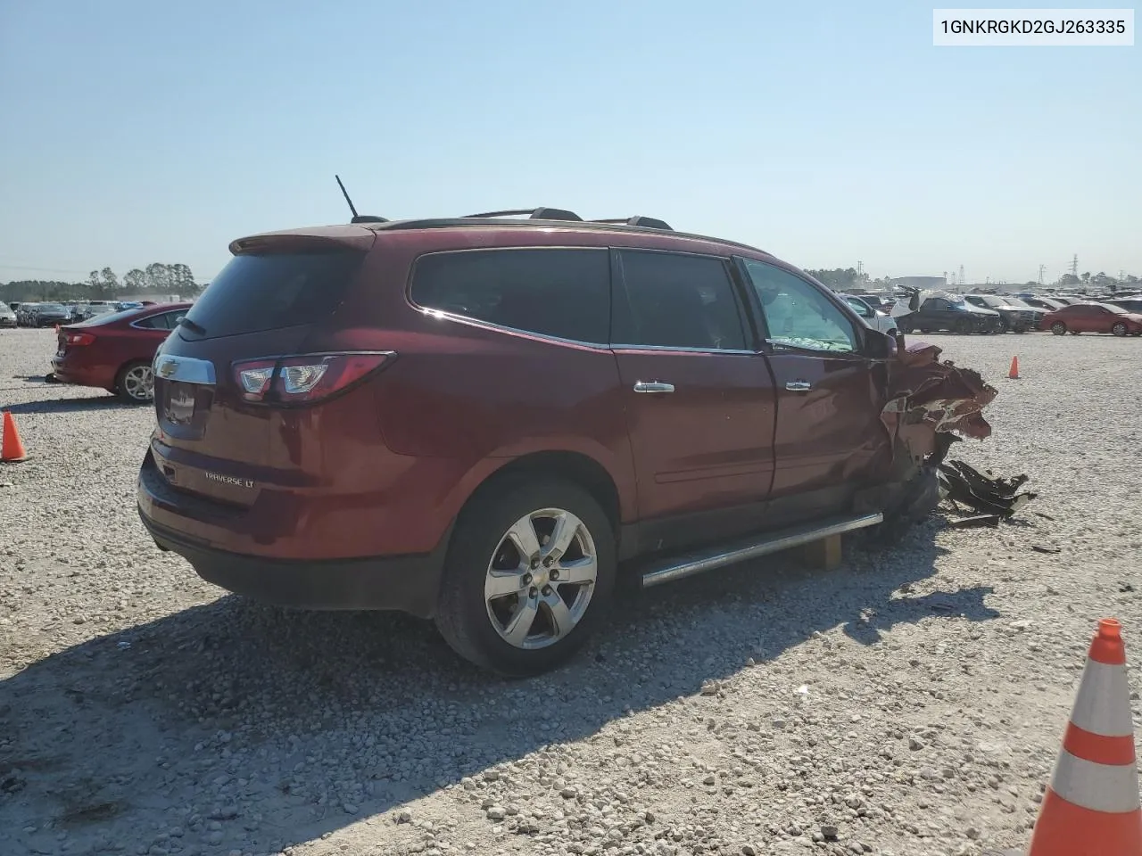 2016 Chevrolet Traverse Lt VIN: 1GNKRGKD2GJ263335 Lot: 75827654