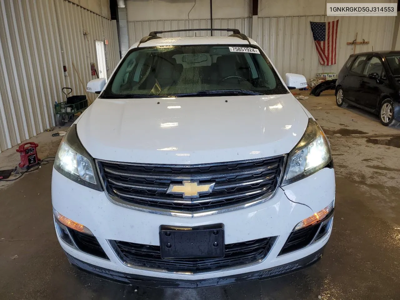 2016 Chevrolet Traverse Lt VIN: 1GNKRGKD5GJ314553 Lot: 75851924