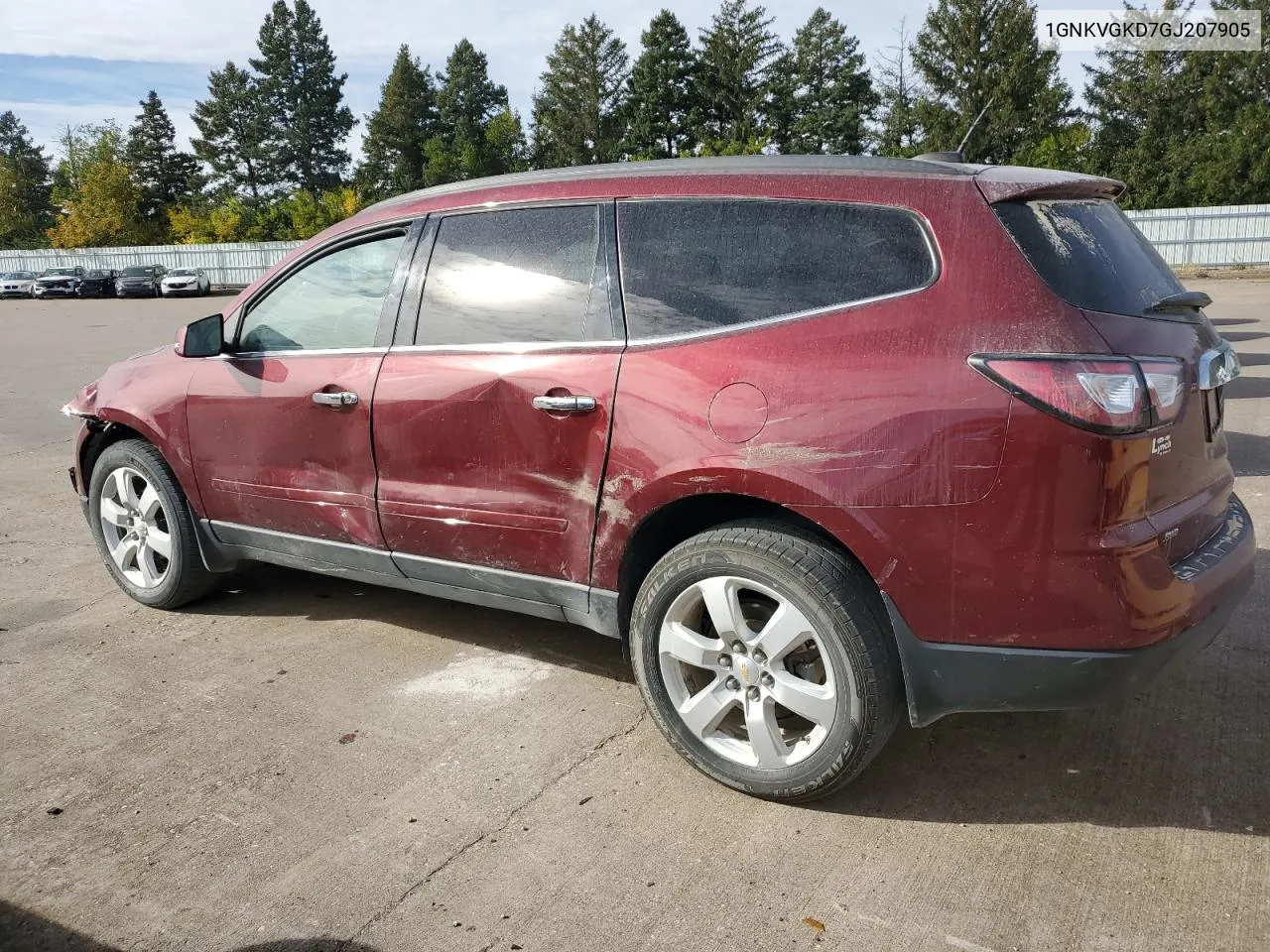 2016 Chevrolet Traverse Lt VIN: 1GNKVGKD7GJ207905 Lot: 75928744