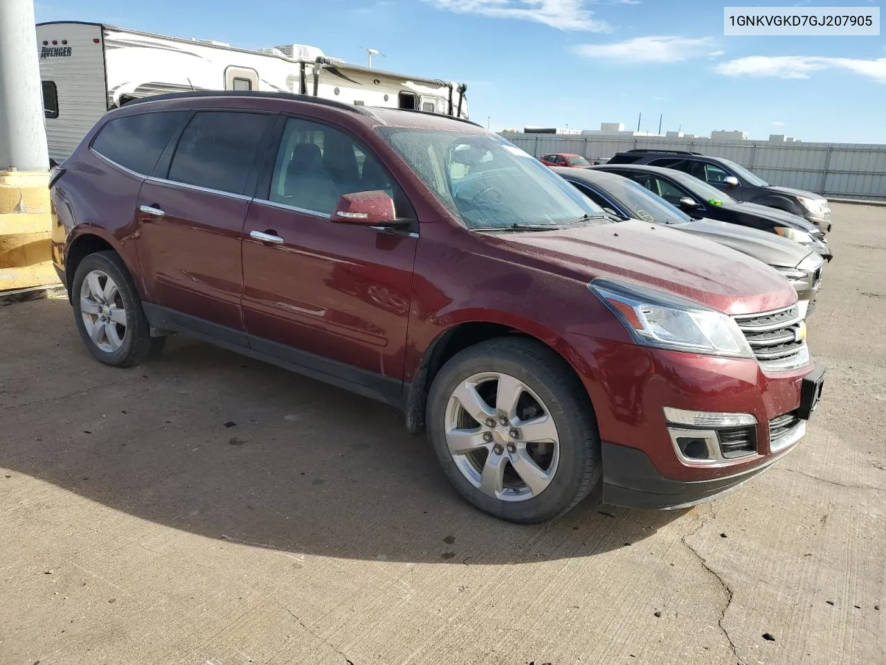 2016 Chevrolet Traverse Lt VIN: 1GNKVGKD7GJ207905 Lot: 75928744