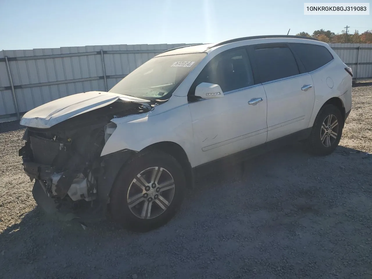 2016 Chevrolet Traverse Lt VIN: 1GNKRGKD8GJ319083 Lot: 76128514