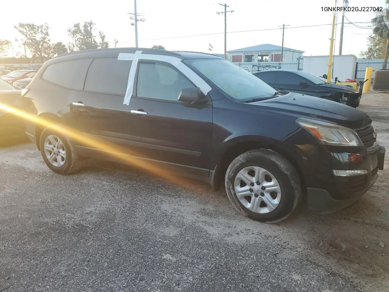 2016 Chevrolet Traverse Ls VIN: 1GNKRFKD2GJ227042 Lot: 76151524