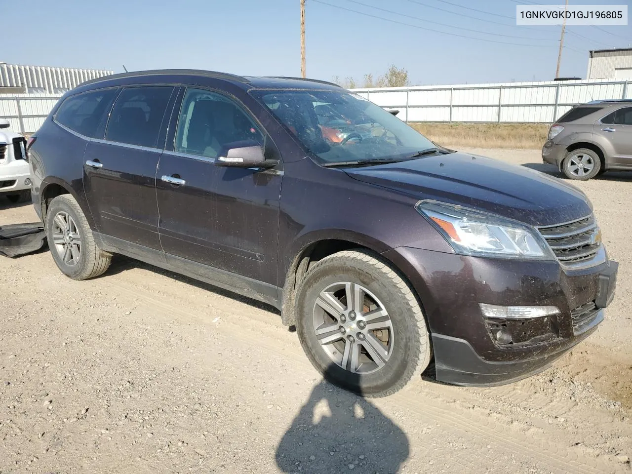 2016 Chevrolet Traverse Lt VIN: 1GNKVGKD1GJ196805 Lot: 76295824