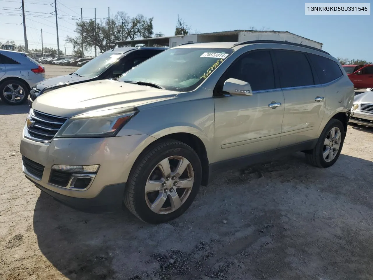 2016 Chevrolet Traverse Lt VIN: 1GNKRGKD5GJ331546 Lot: 76673314