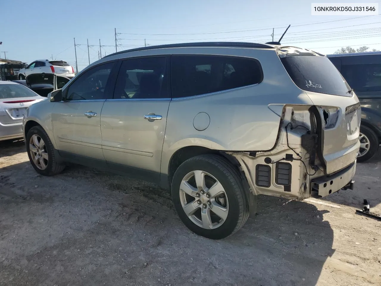 2016 Chevrolet Traverse Lt VIN: 1GNKRGKD5GJ331546 Lot: 76673314