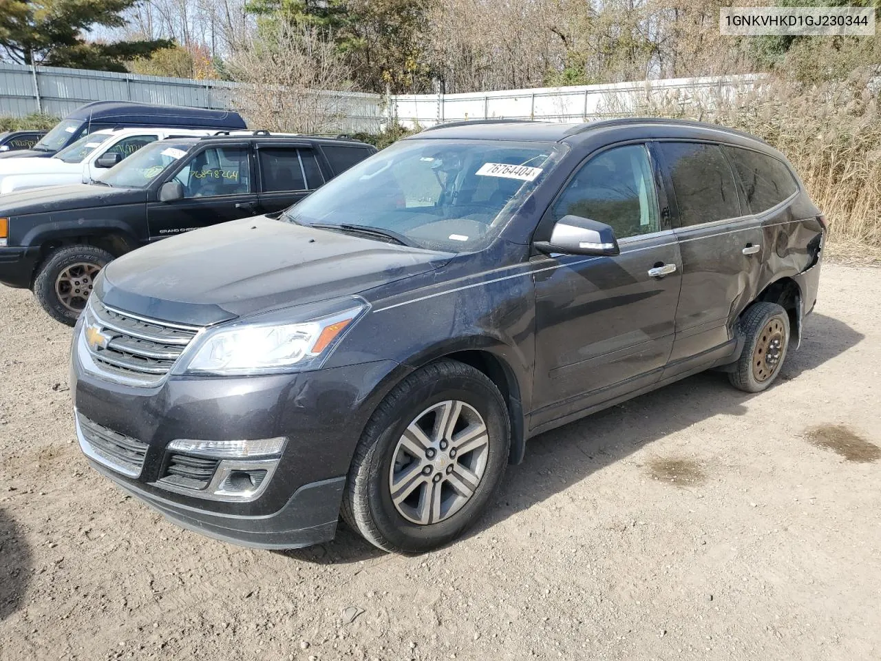 2016 Chevrolet Traverse Lt VIN: 1GNKVHKD1GJ230344 Lot: 76764404