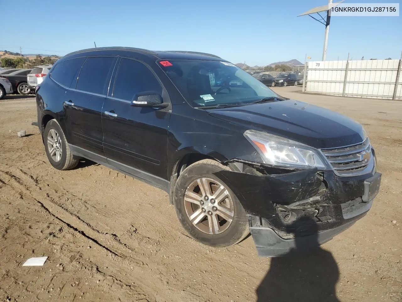 2016 Chevrolet Traverse Lt VIN: 1GNKRGKD1GJ287156 Lot: 77126534