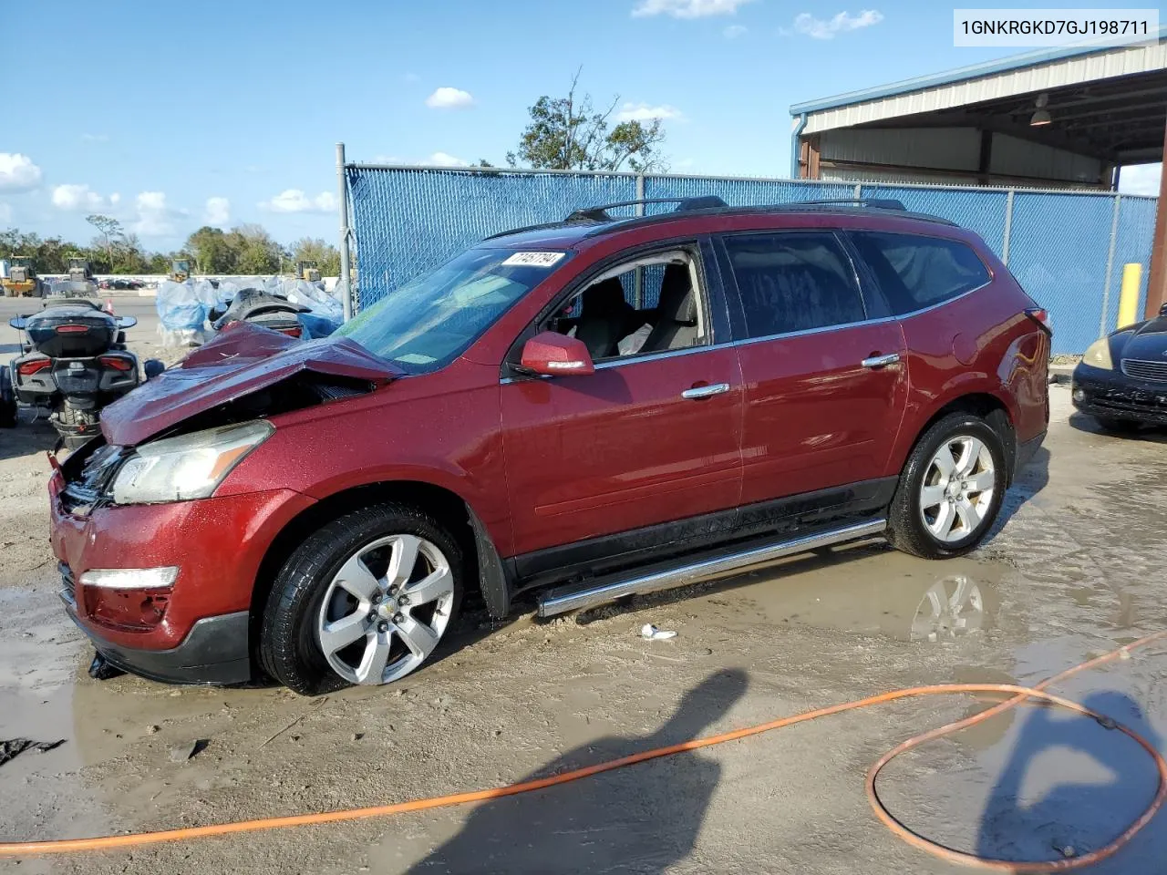 2016 Chevrolet Traverse Lt VIN: 1GNKRGKD7GJ198711 Lot: 77457794