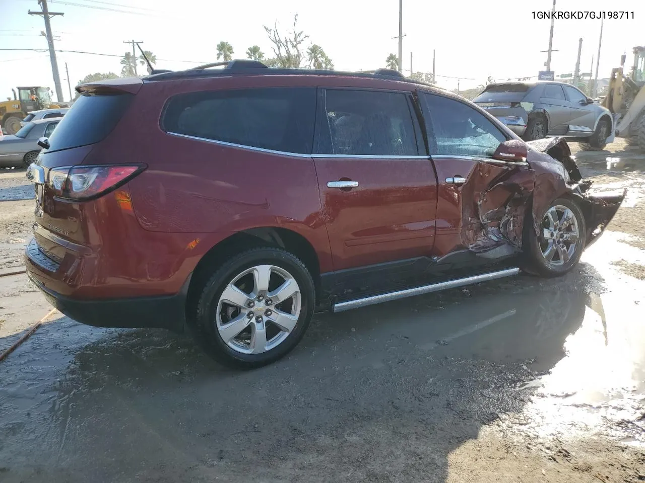 2016 Chevrolet Traverse Lt VIN: 1GNKRGKD7GJ198711 Lot: 77457794